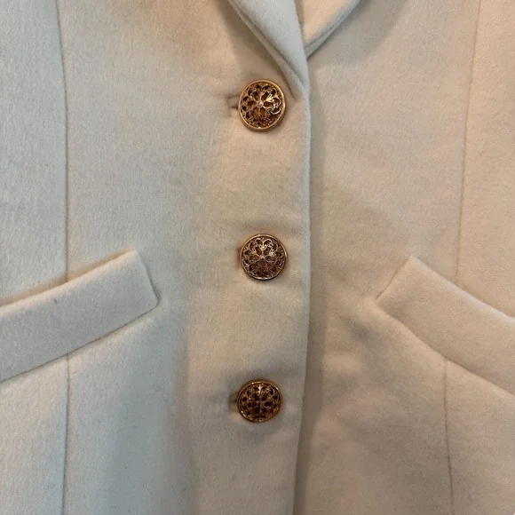 Reformation Eden Nipped Waist Coat White - Picture 7 of 12